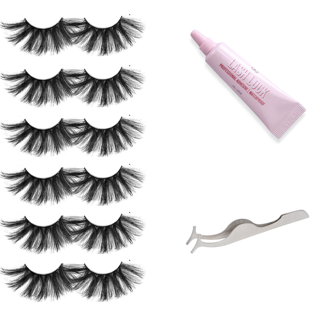 GladGirl False Lashes Bundle - Rose