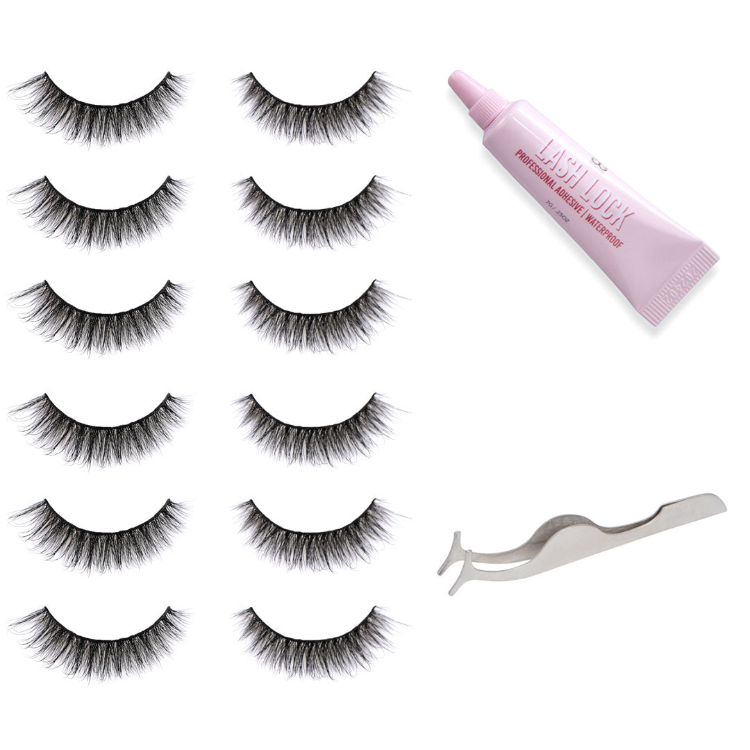 GladGirl False Lashes Bundle - Doll Eye Hybrid