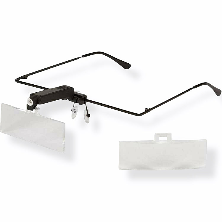 Magnifying Glasses with LED Light for Eyelash Extensions w/ 4 different  lenses