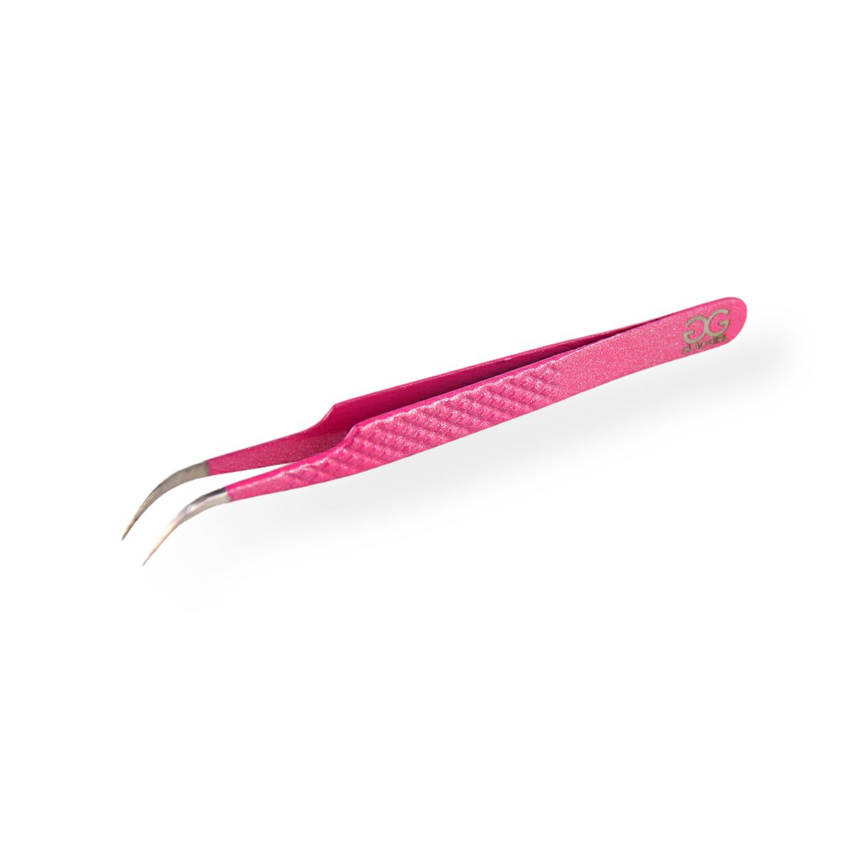 GladGirl Non-Slip Pink Glitter Diamond Grip Tweezers