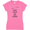 Glad Girl Keep Calm and Get Lashes T-Shirt