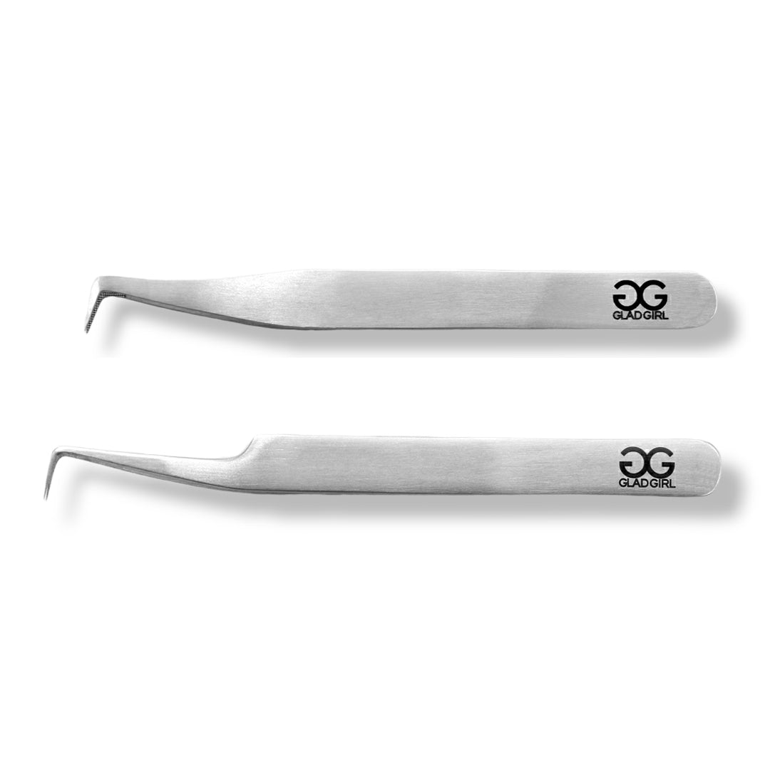 Stainless Steel German Engineered Tweezers by Glad Lash - GladGirl